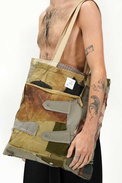 TOTE BAG UPCYCLING VÊTEMENTS MILITAIRE ZERO WASTE N°3