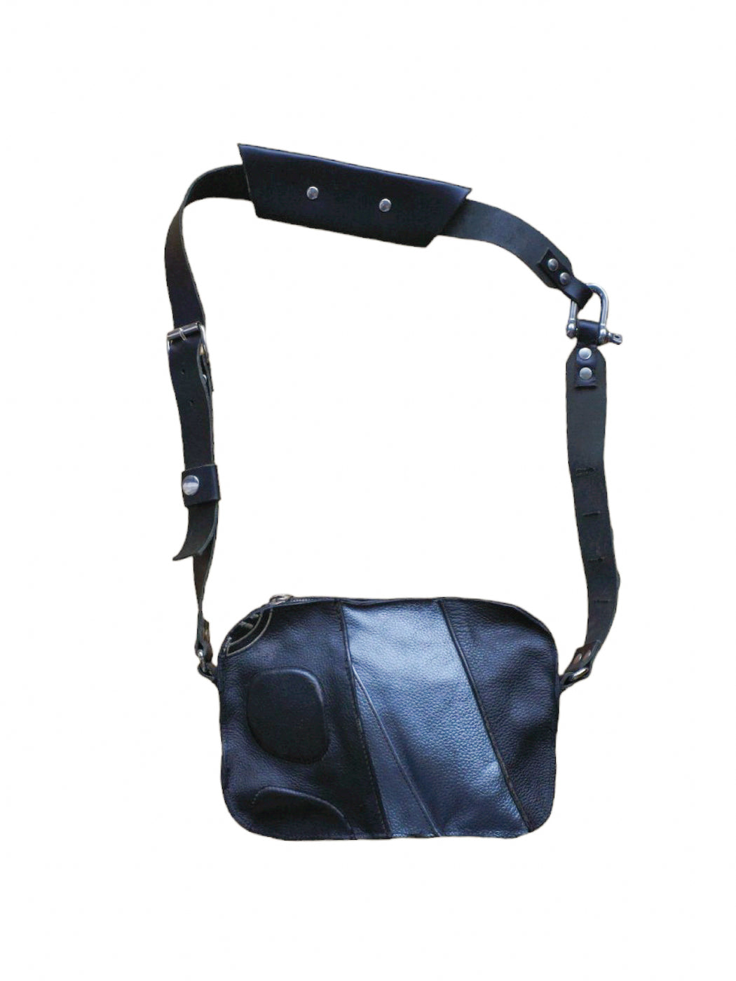 BLACK MOTORCYCLE TOTE BAG