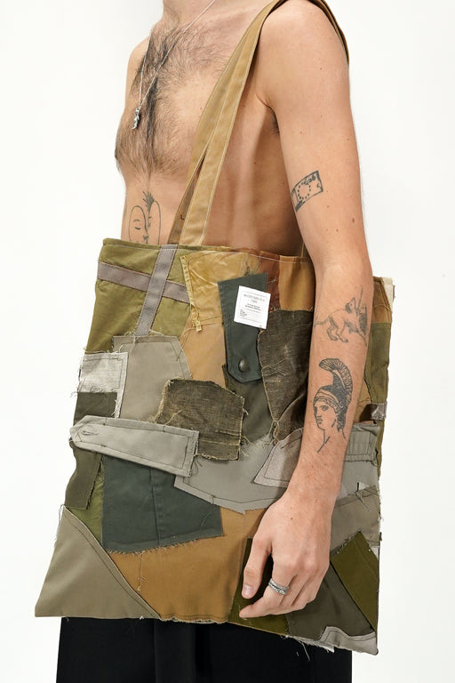 TOTE BAG UPCYCLING VÊTEMENTS MILITAIRE ZERO WASTE N°5
